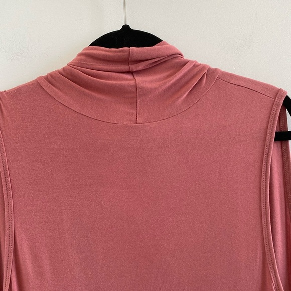 Agnes & Dora Mauve Sleeveless Cascade Vest Duster Lagenlook Cardigan Size Large - Picture 10 of 11